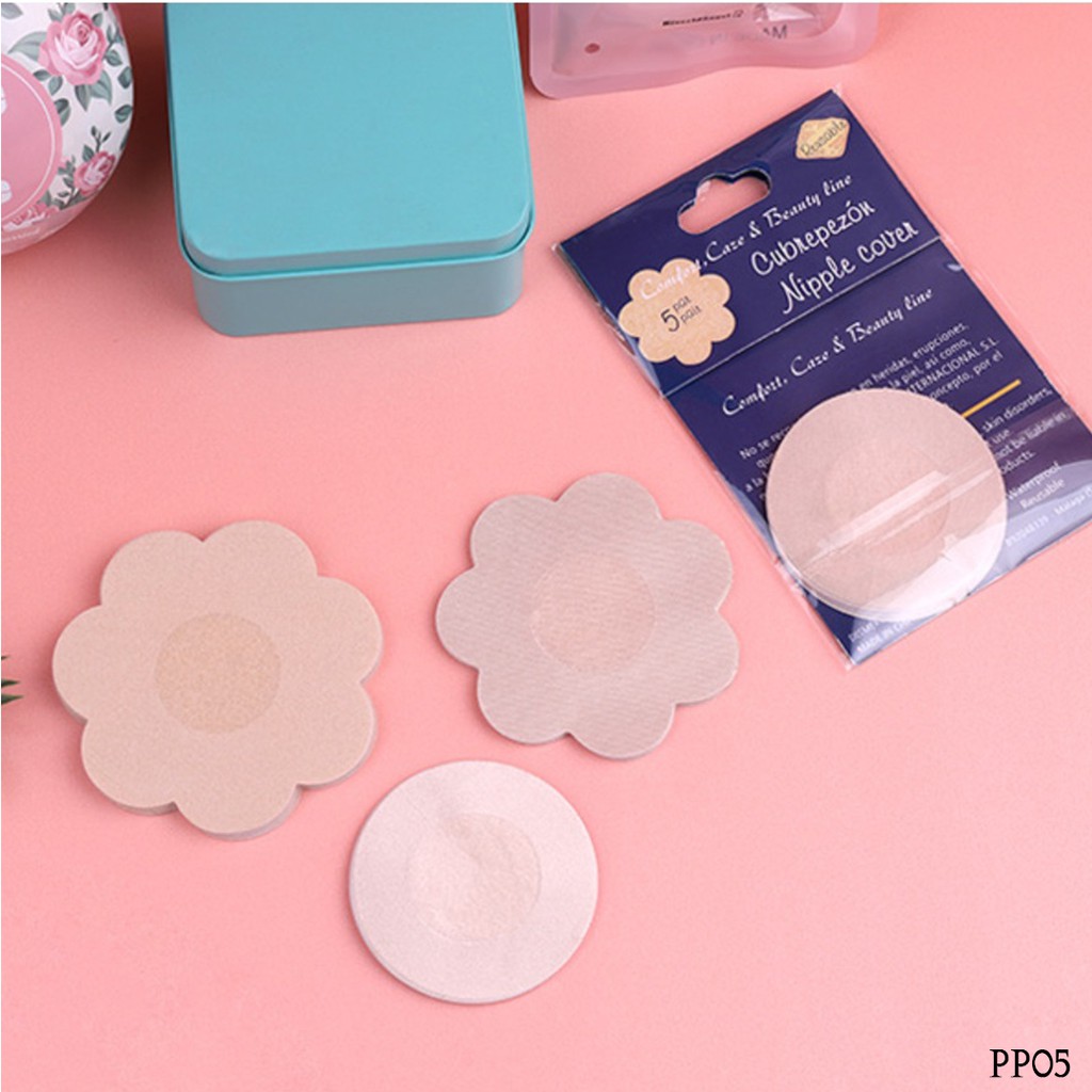 • BEBE • PP05 5 Pairs Nipple Cover Pad Bra Pelindung Puting Waterproof