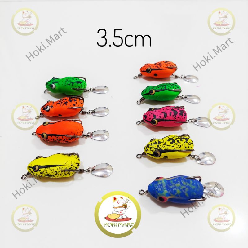 umpan soft frog 3.5 cm / umpan pancing kodok karet