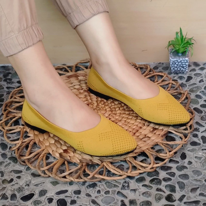 KAYZINEVA | CC09 Sepatu Wanita Rajut Premium