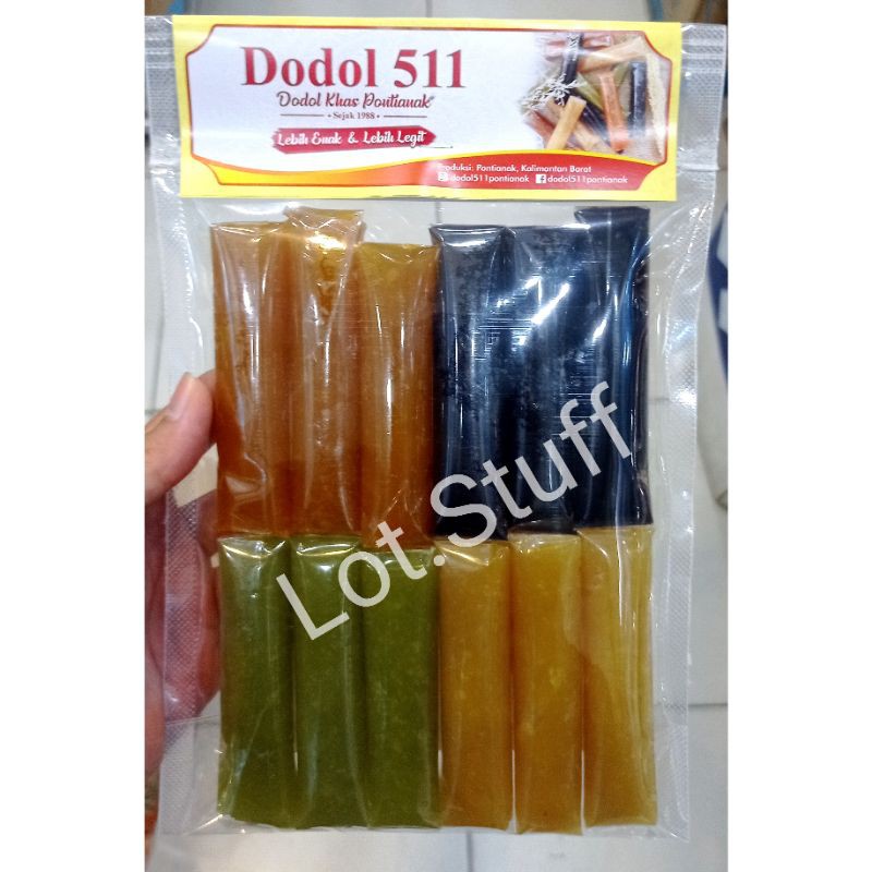 

Dodol Aneka Rasa/Sari Dodol/Dodol Asli 511 Khas Pontianak Ukuran Mini