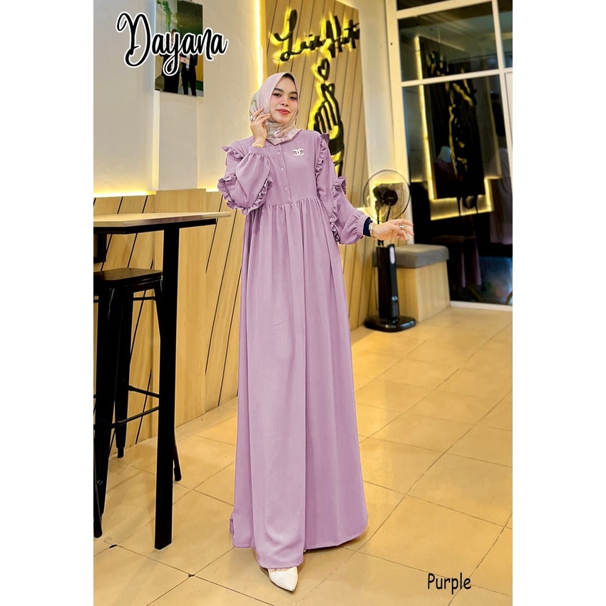 DRESS KONDANGAN POLOS SIMPLE DAYANA