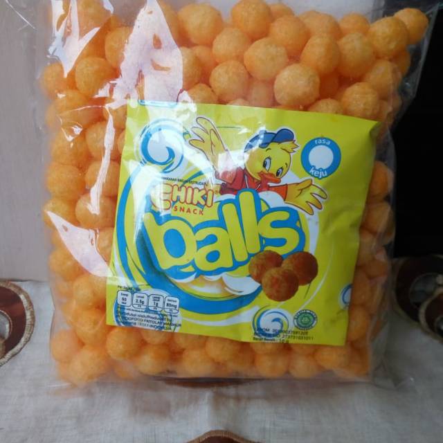 

Snack kiloan original ciki balls keju 250 gr