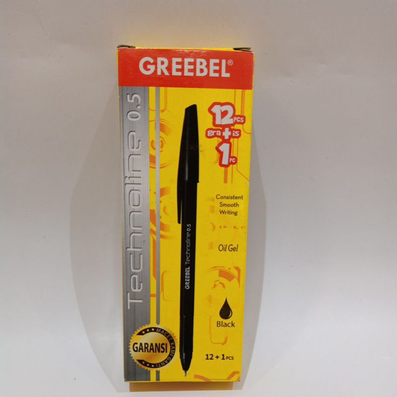 

GRAMEDIA BSD CITY - GREEBEL Ballpeb Technoline 0.5 Black (12+1)CRD