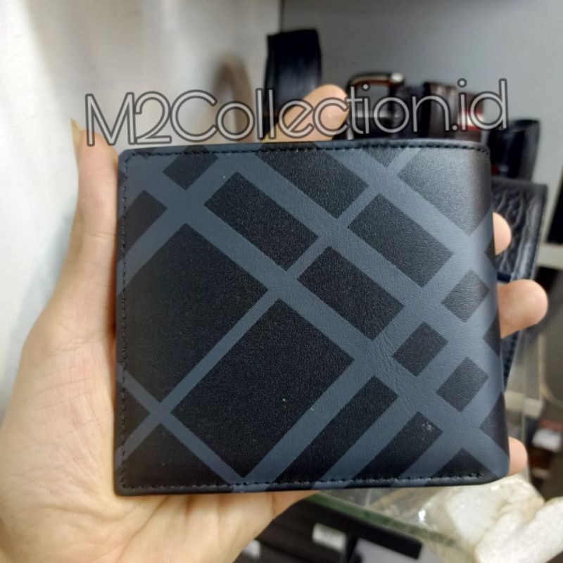 Dompet Pria Burberry Leather Dompet Lipat Premium Quality