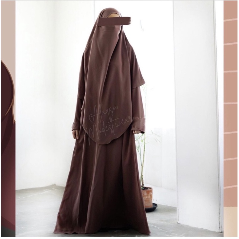 preloved asik abaya dan fk by aqsamodestwear