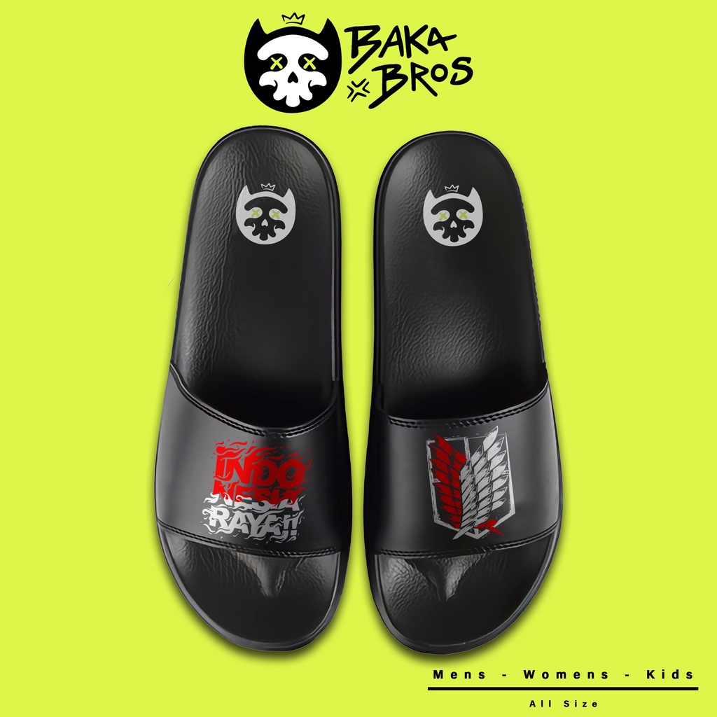 Bakabros Sandal Slide Phylon Anime Indonesia x AOT