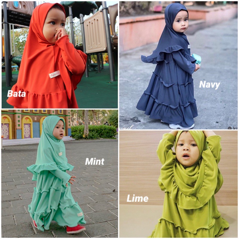 Gamis Anak Perempuan Syari kime Rempel by kimehijab ( gamis dan hijab )