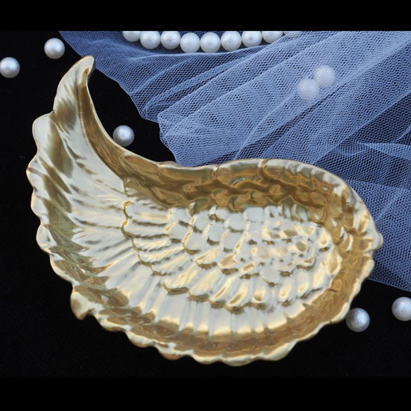 Glitter 1 Pair DIY Wing Tray Silicone Jewelry Resin Mold Wings Shape Dishes Plate Mold Resin Casting Mold Jewelry Art Craft Tool