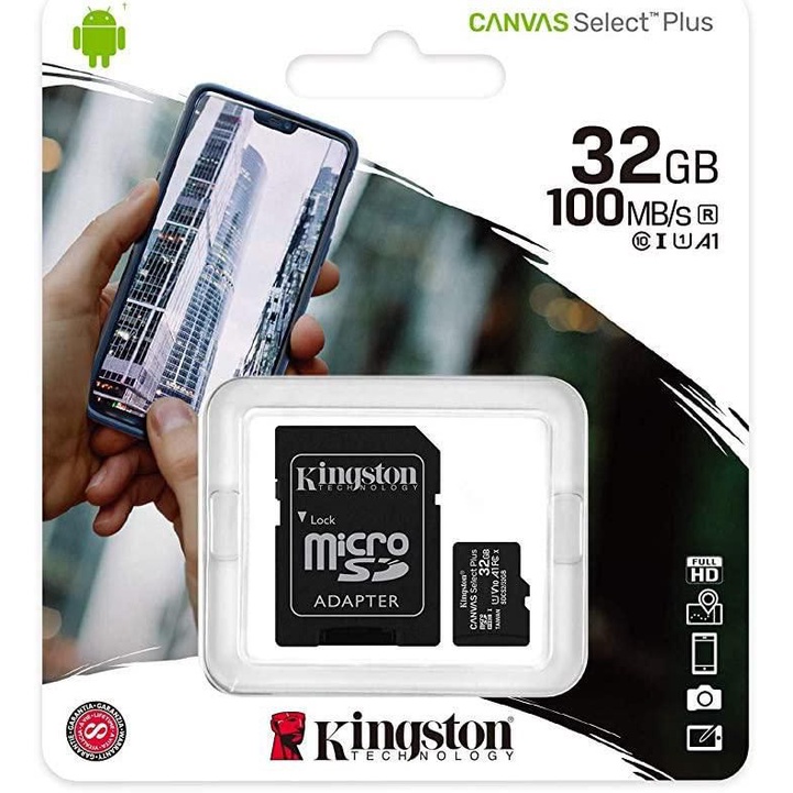 MEMORY MICRO SD KINGSTON 32GB CL10 + ADP