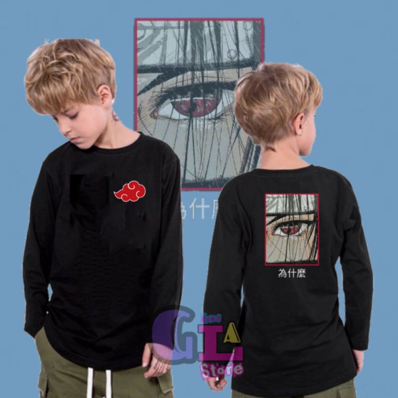 t-shirt/kaos anak anime itachi Uchiha