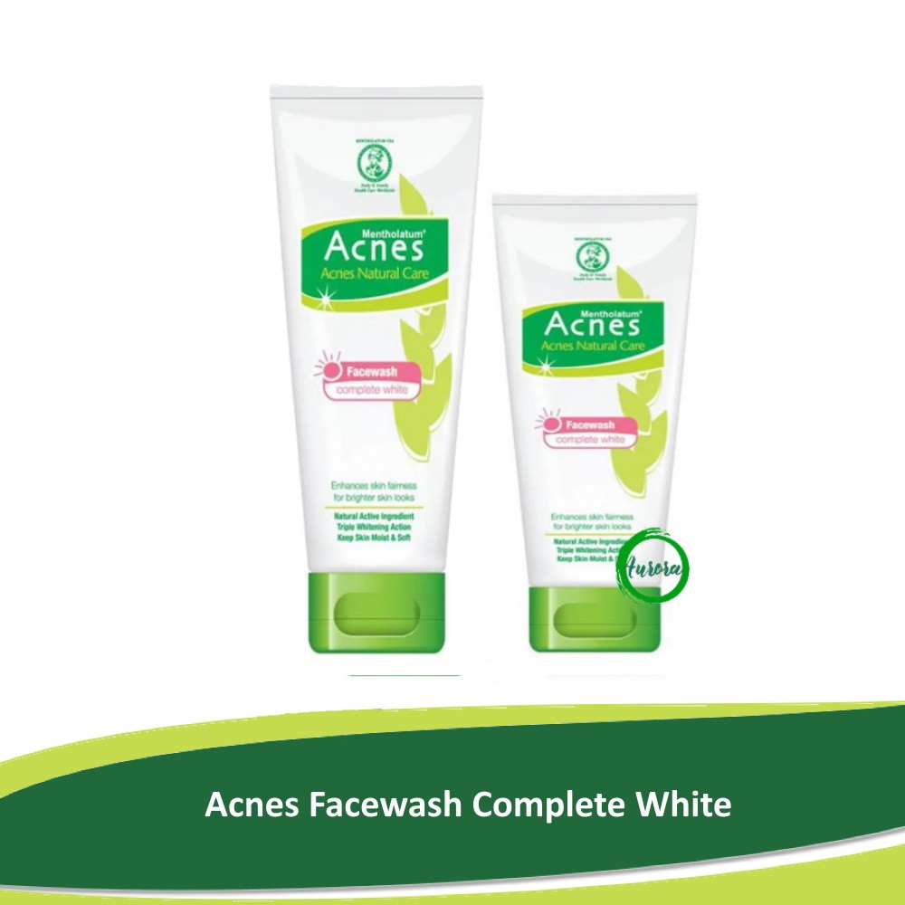 ACNES Natural Care Complete White Facewash | Pembersih Acnes | Acnes Face Wash | Sabun Acnes
