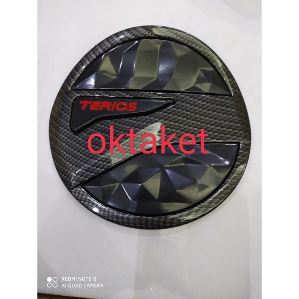 tank cover All new Terios 2018 2019 2020 2021 Hitam List Carbon