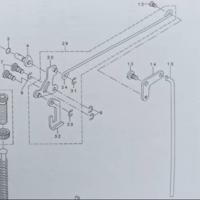 Engkol Angkatan Sepatu Mesin Jahit Juki High Speed Industri