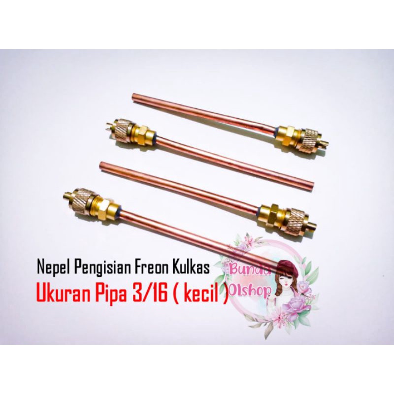 Nepel Pentil Pengisian Freon 3/16 INCH / Nepel Pengisian pentil