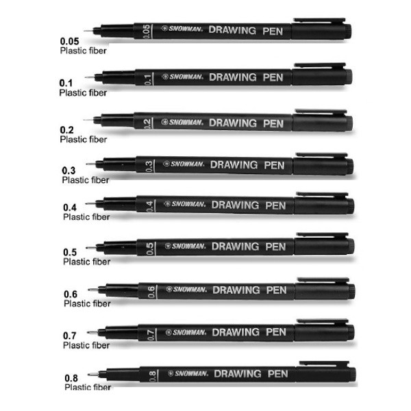 

Snowman Drawing Pen - Spidol Bolpoint Pena Gambar