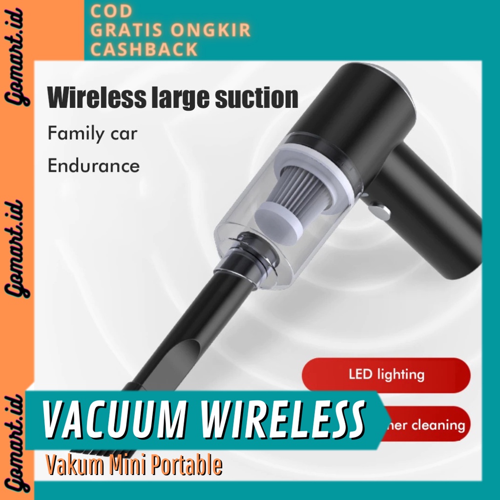 Vakum Wireless Cleaner Portable Mini - Vakum Debu Mobil - Vakum Debu Rumah