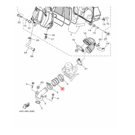 karet joint intake intek manifold manipul xeon karbu ori ygp 44d-E3586-01