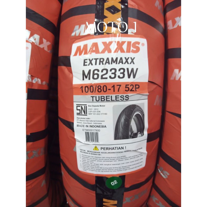 BAN MAXXIS 100/80-17 EXTRAMAXX - TUBELESS