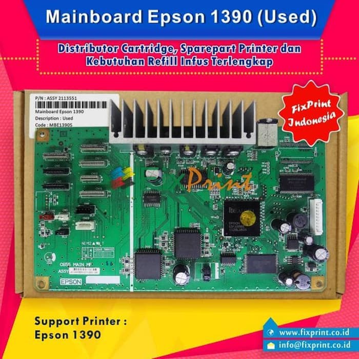 Mainboard Printer Epson 1390 R1390- Logic Board 1390- Motherboard 1390 FPS1549