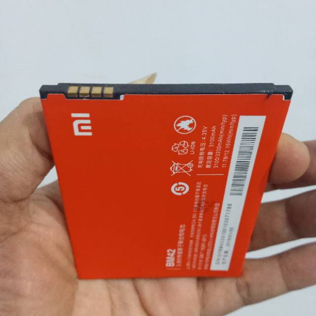 Baterai Xiaomi Redmi Note 1 BM42 BM 42 Original Batre Batrai