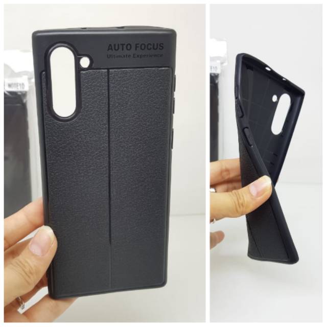 Auto Focus Samsung Note 10 N970 6.3&quot; Leather Soft Case Samsung Galaxy Note10 Auto Fokus Kulit Jeruk