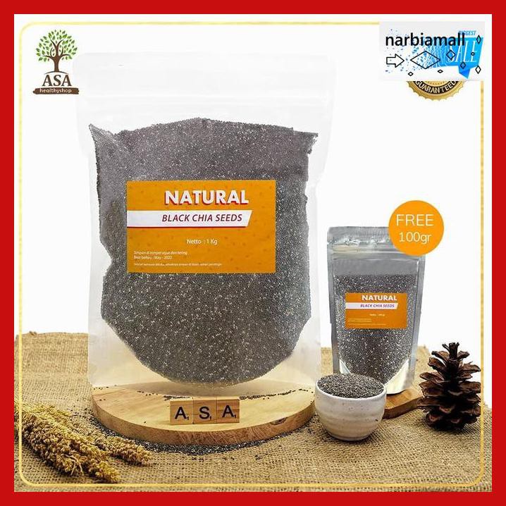 

U8Tyuj7- Natural Chia Seed 1Kg Free 100Gram E4Wr46-