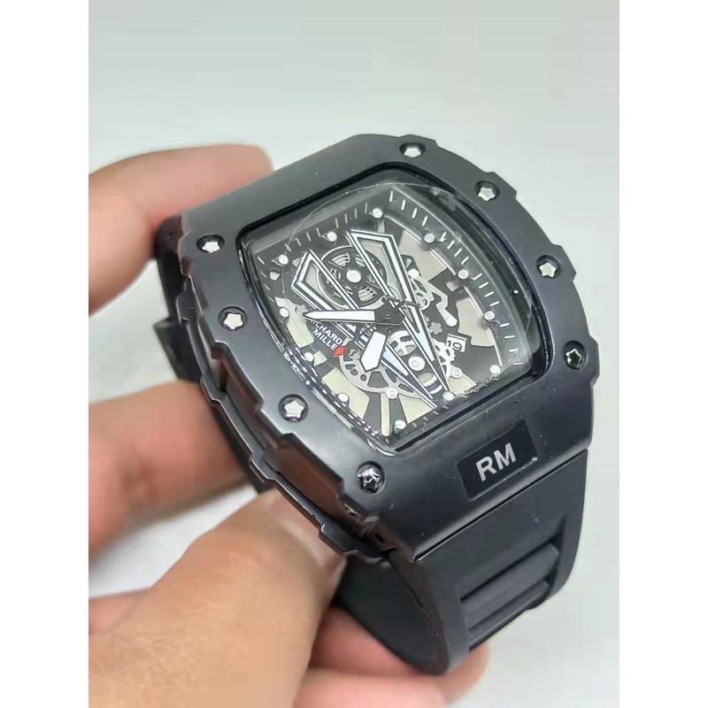 JAM TANGAN PRIA DAN WANITA RM 27 RUBBER PREMIUM DIAMETER 4,2CM Tanggal Aktif