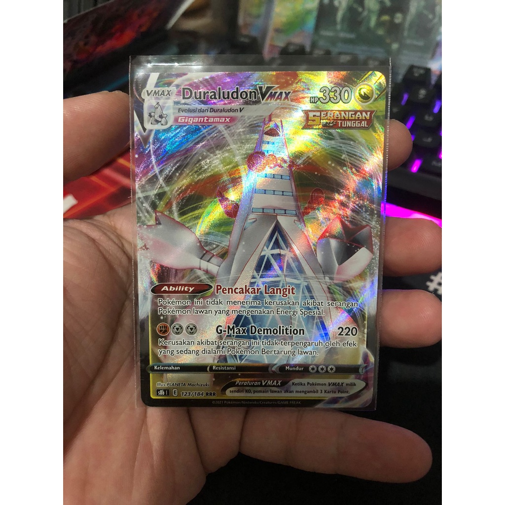 Kartu Pokemon TCG Duraludon VMax RRR s8b VMax Klimaks Climax Original Indonesia