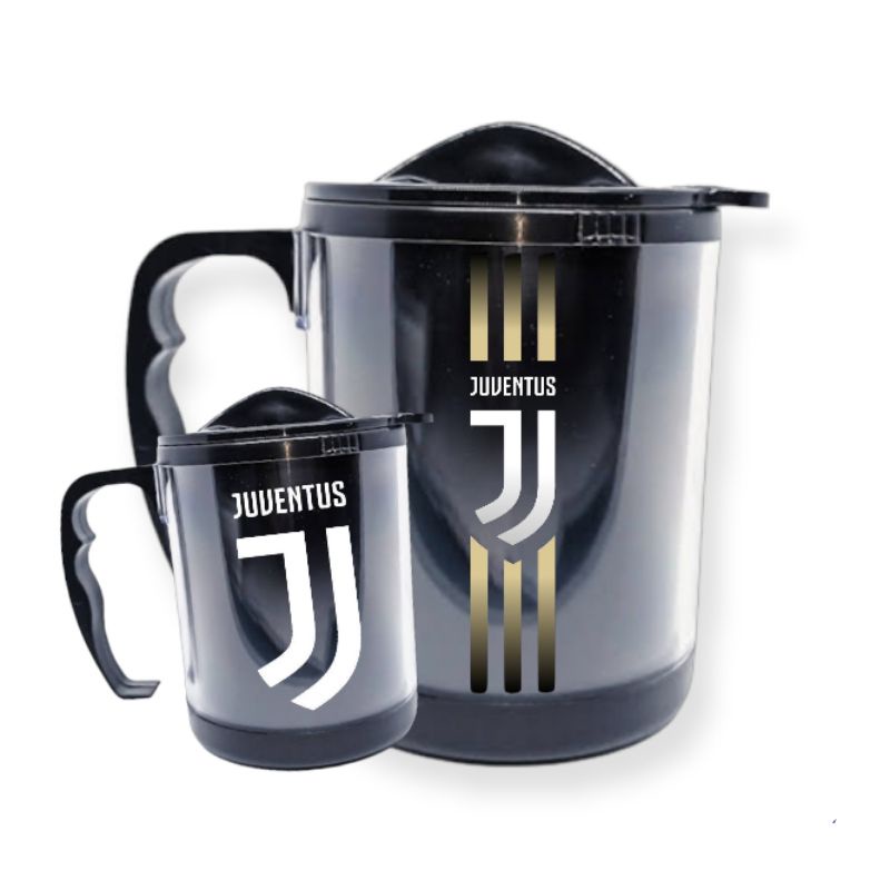 Tumbler Mug Gelas Juventus / Gelas Custom / Gelas plastik / Gelas kopi / Cangkir minuman kado hadiah