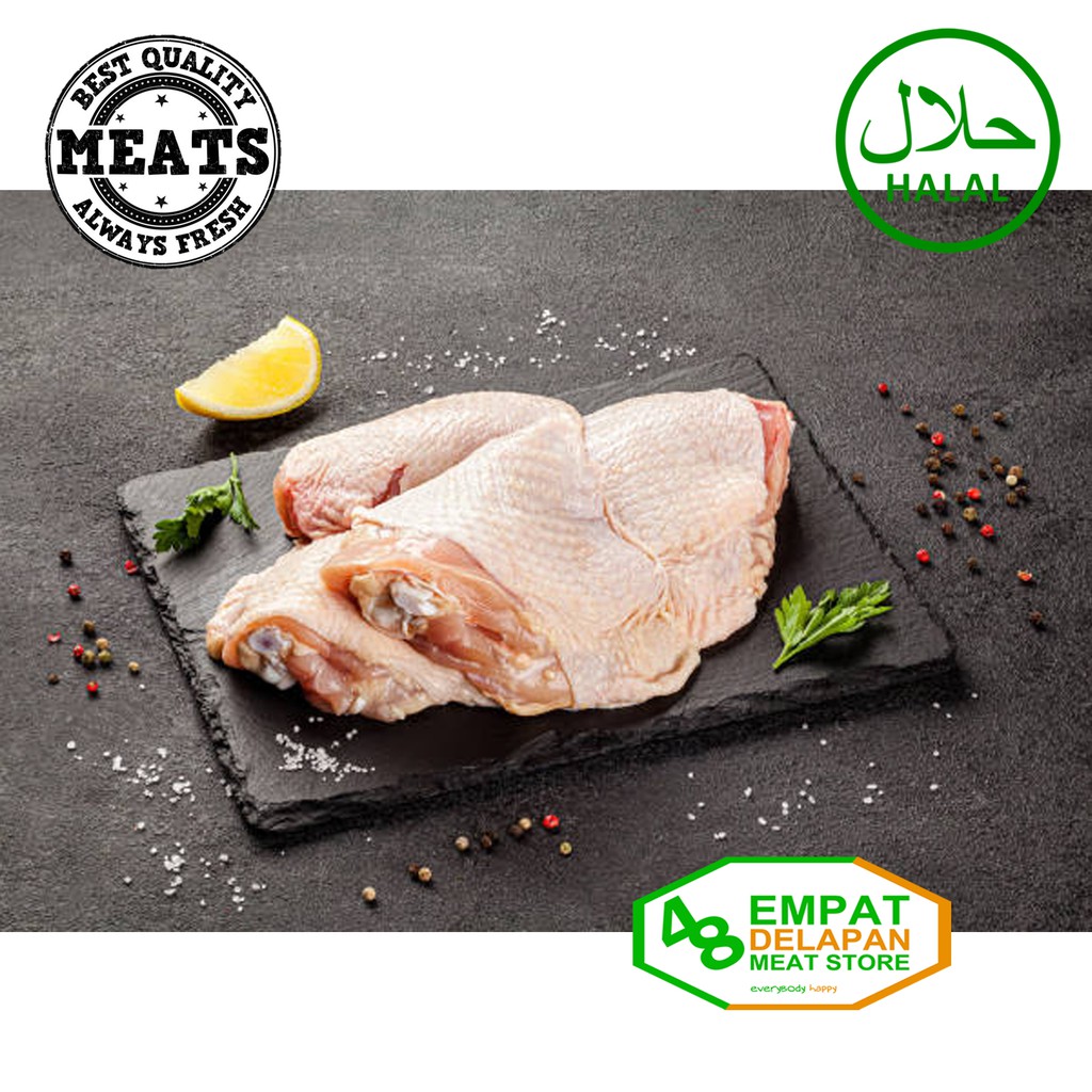 

Paha Ayam Fillet Dengan Kulit boneless Segar (Bukan Frozen)