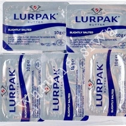 

butter lurpak slightly salted 10x10gram