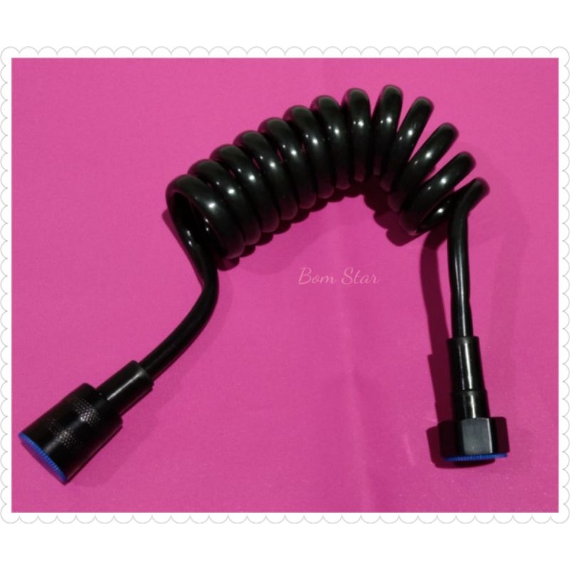 Selang Shower Mandi  warna hitam /Selang Model telepon 150 cm