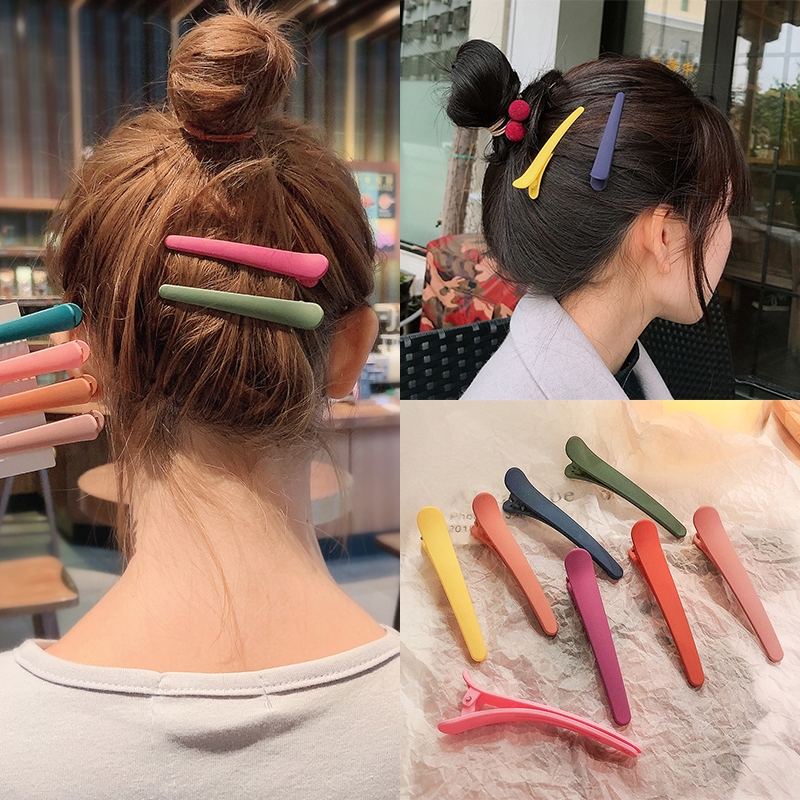 1Pcs Colorful Acrylic Barrette Duckbill Hair Clips Clamp Hair Pins For Women Girls Hairpin Hair Accessories