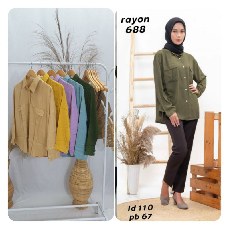 NNS PROMO!! KEMEJA TALI RAYON/BAJU WANITA/PREMIUM OUTERWEAR