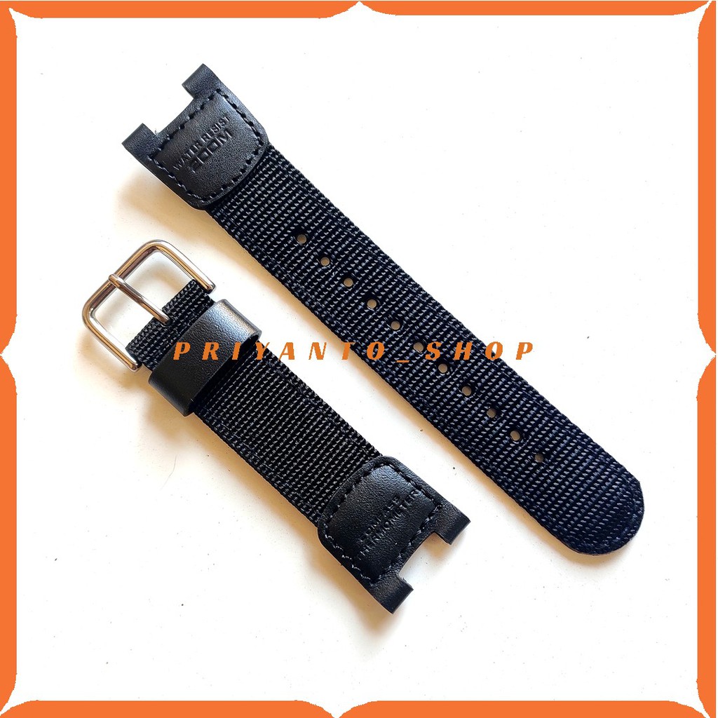 TALI JAM TANGAN NYLON CANVAS CASIO SGW -100 SGW 100 STRAP CANVAS CASIO SGW100