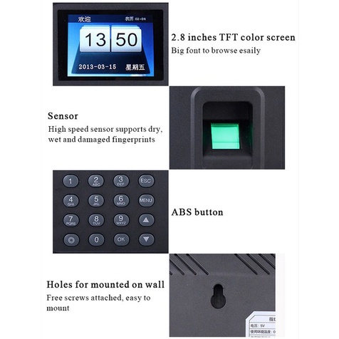 ALAT Mesin Absensi Fingerprint Attendance - F01