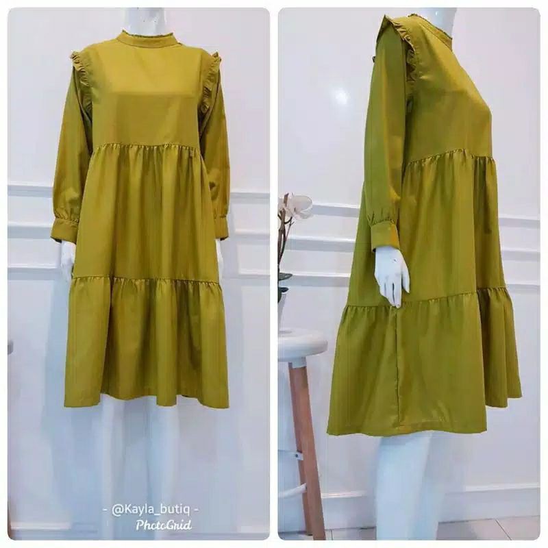 nahla tunik/baju atasan wanita rempel/atasan wanita terbaru