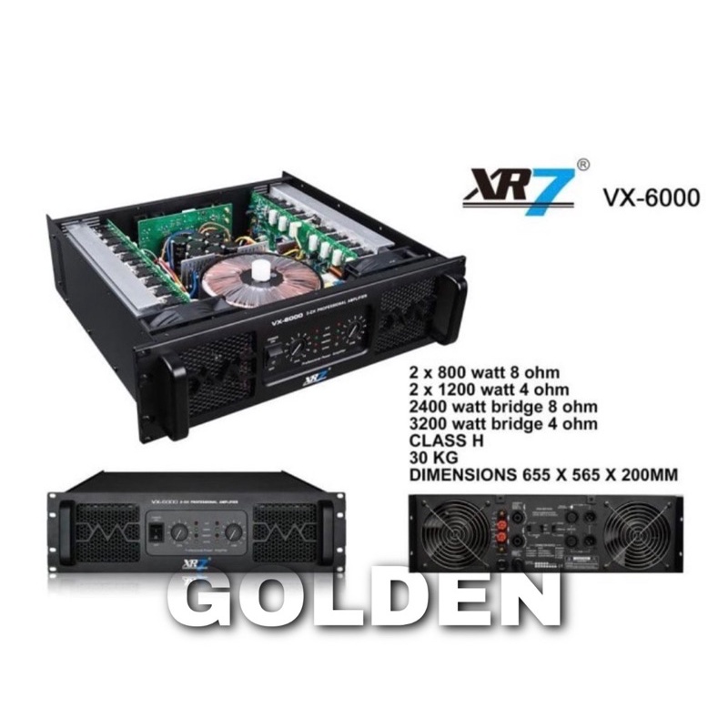 Power XR7 VX 6000 Amplifier Class H Original Product