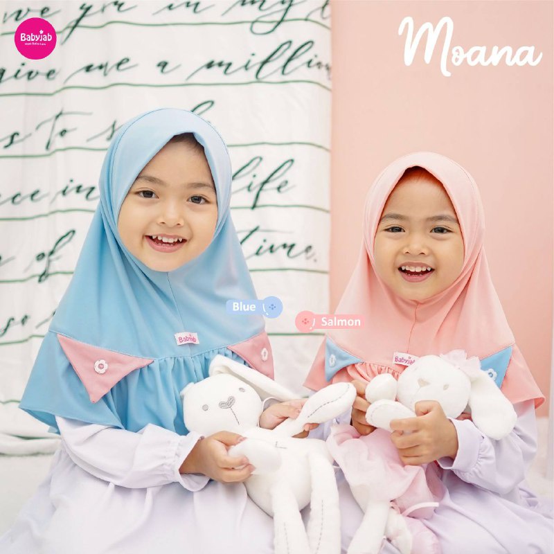 Babyjab Moana Hijab Anak Lucu Perempuan - Baby Jab Jilbab Cewek Usia 1 2 3 4 5 6 7 Tahun