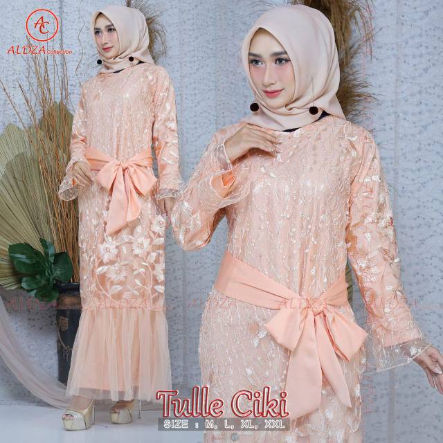 Set tulle gamis ciki