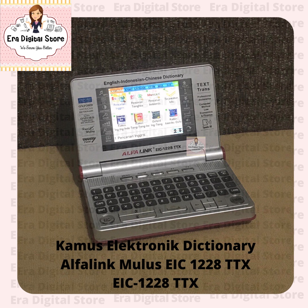 Kamus Elektronik Dictionary Touch Screen Alfalink Mulus EIC 1228 TTX EIC-1228 TTX