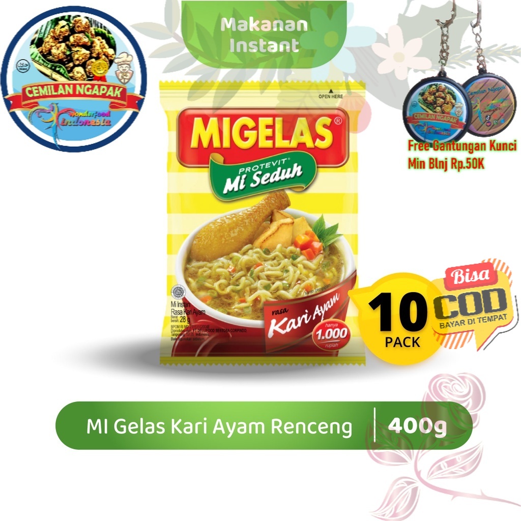 

Migelas Kari Ayam Renceng 10 Sachets @28 Gr Kopi Santai