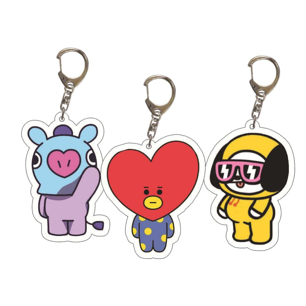 Timekey Gantungan Kuncitas Desain cannot miss it C4E6 BTS BT21 Untuk Dekorasi