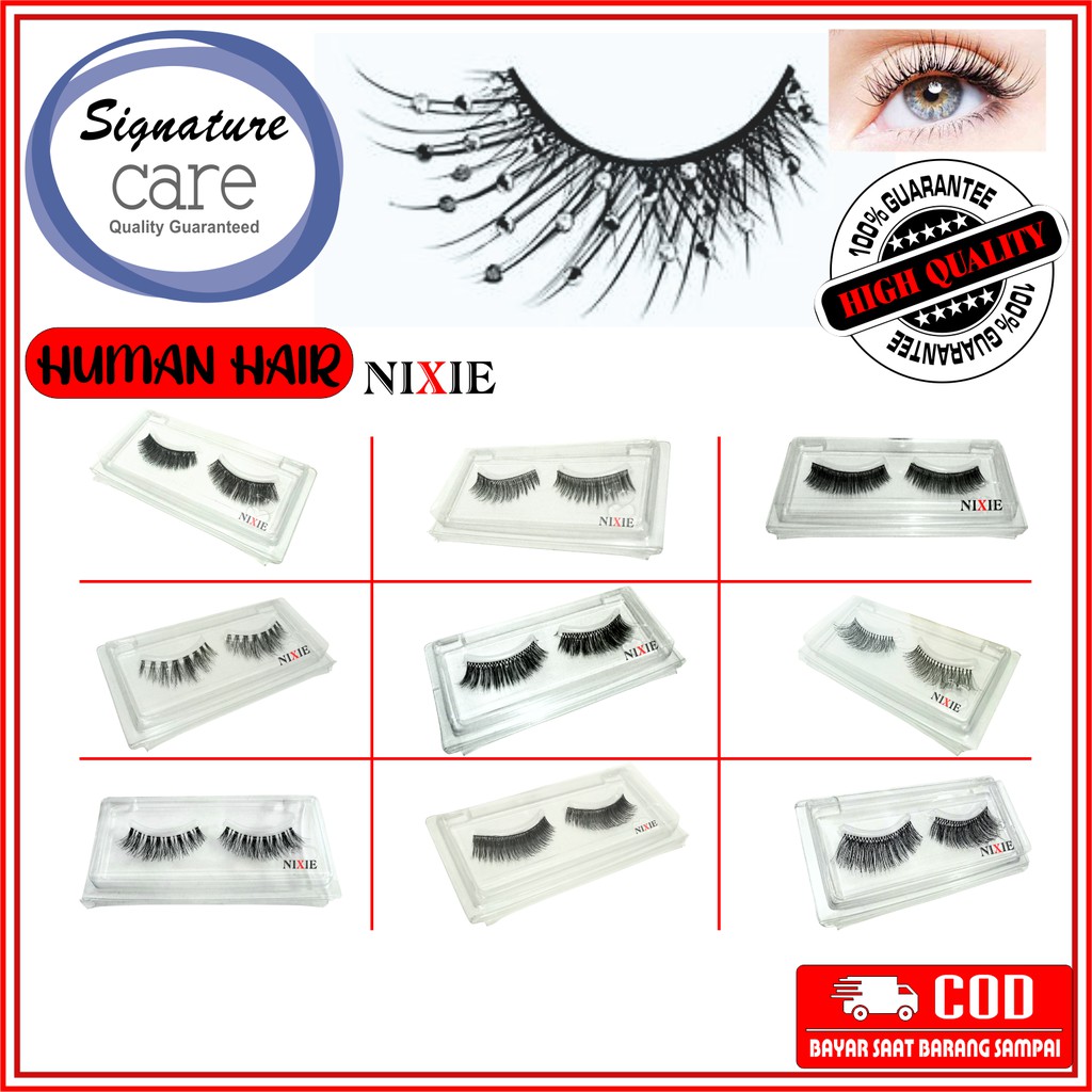 False Eyelash Bulu Mata Palsu Natural Premium Murah Lembut Satuan Kekinian