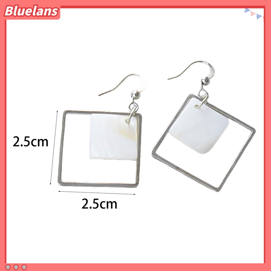 Bluelans 1 Pair Ear Dangle Shell Pendant Comfortable Elegant Shell Pendant Fashion Earrings