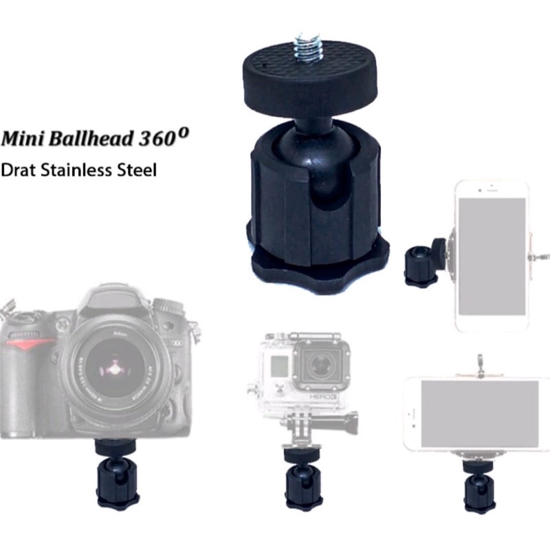 Mini Ball Head Tripod Universal Sambungan Tripod