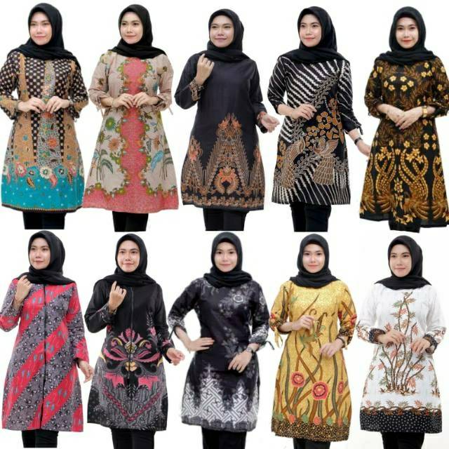 #Bayardirumah Tunik batik Wanita M L XL XXL Jumbo