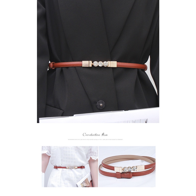 Ikat Ban Pinggang Adjustable HOT TREND A165 Korea Fashion Kulit Gasper Kecil Sabuk Cewe Belt Wanita