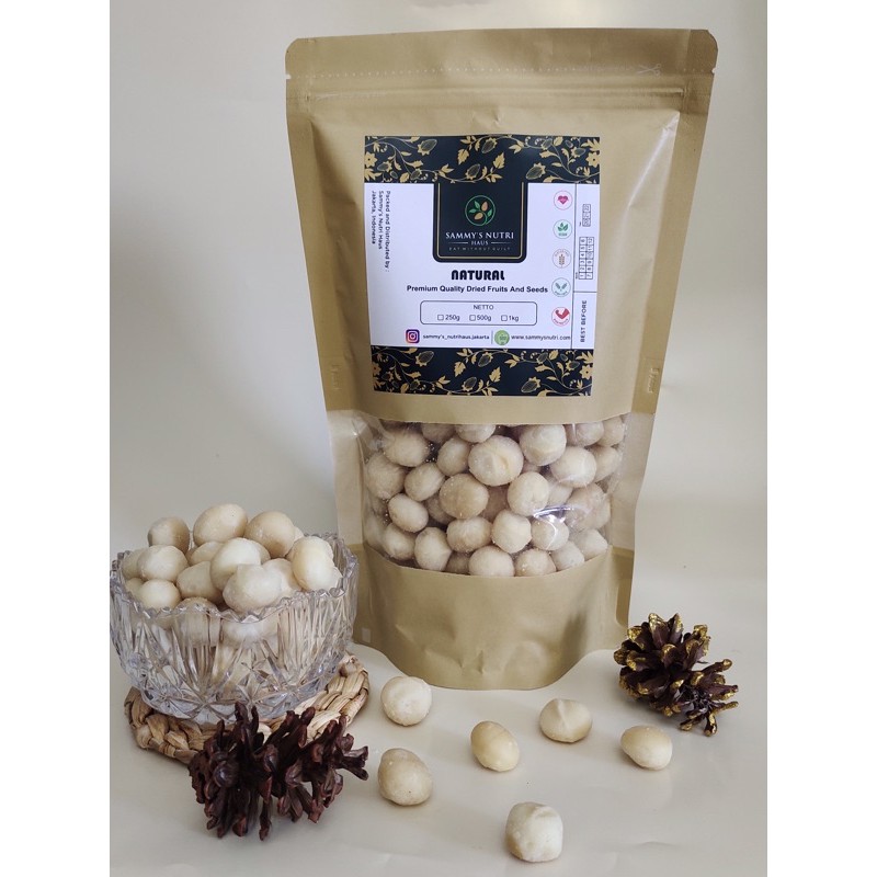 

MACADAMIA AUSTRALIAN WHOLE NATURAL RAW & ROASTED(salted/unsalted)1kg