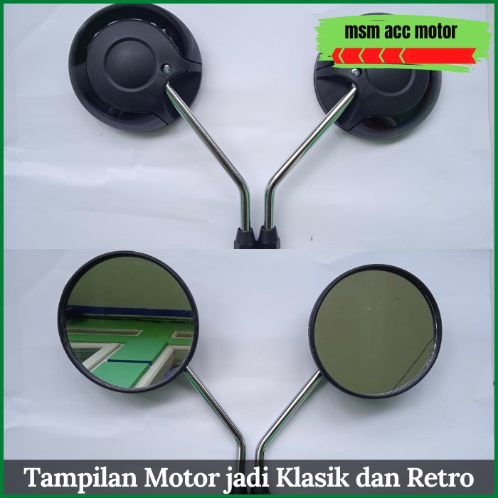 Spion Fazzio Model Bulat Tangkai Sedang Model Standar